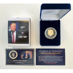 $100 Trillion Bill. President Donald Trump. 24K Gold 3D Overlay.. With COA